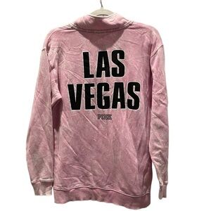⭐️VS PINK BABY PINK LOS VEGAS LV PULLOVER HALF ZIP XS-S⭐️